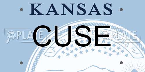 CUSE Kansas License Plate