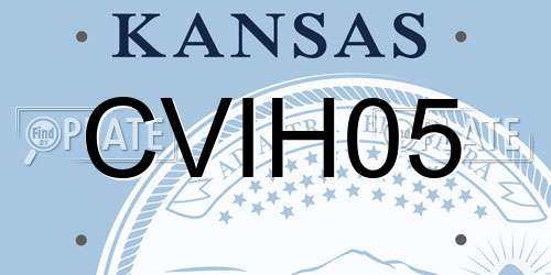 CVIH05 Kansas License Plate