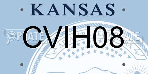 CVIH08 Kansas License Plate