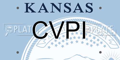 CVPI Kansas License Plate