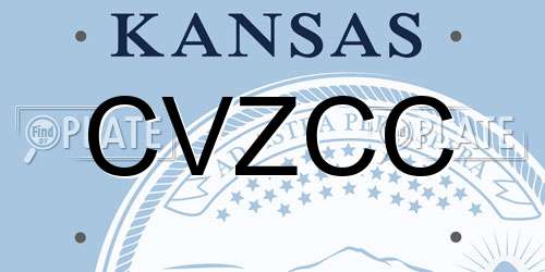 CVZCC Kansas License Plate