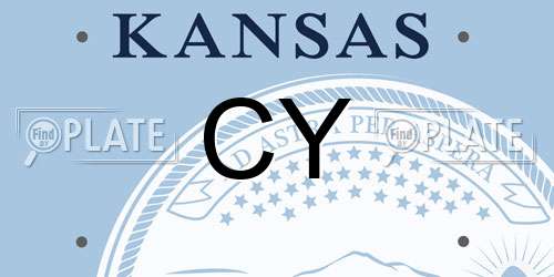 CY Kansas License Plate