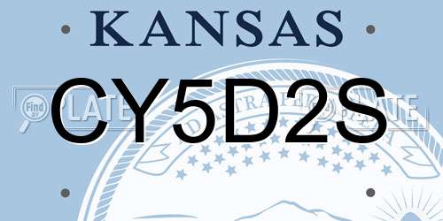 CY5D2S Kansas License Plate