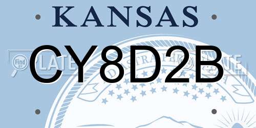 CY8D2B Kansas License Plate