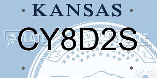 CY8D2S Kansas License Plate