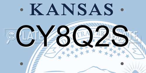CY8Q2S Kansas License Plate