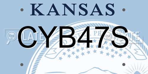 CYB47S Kansas License Plate