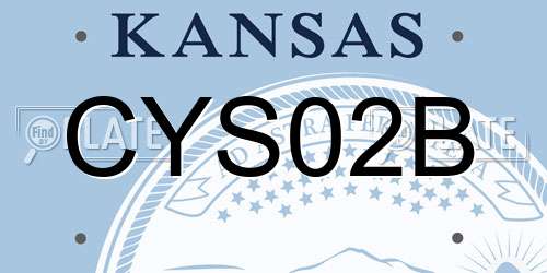 CYS02B Kansas License Plate