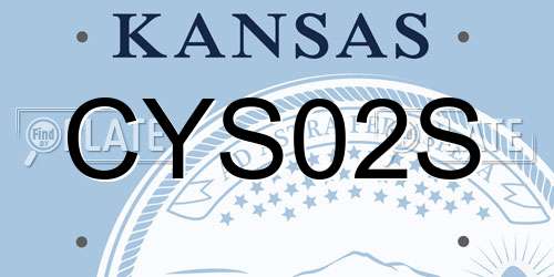 CYS02S Kansas License Plate
