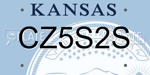 CZ5S2S Kansas License Plate
