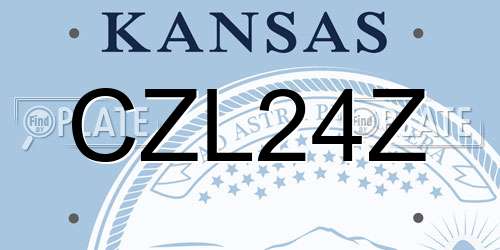 CZL24Z Kansas License Plate