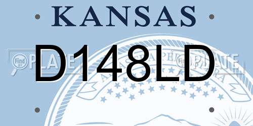 D148LD Kansas License Plate