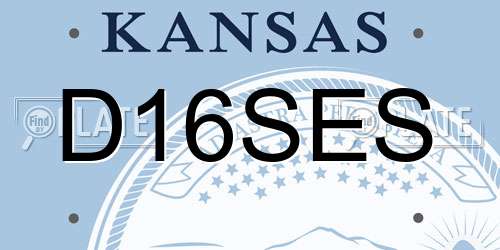 D16SES Kansas License Plate