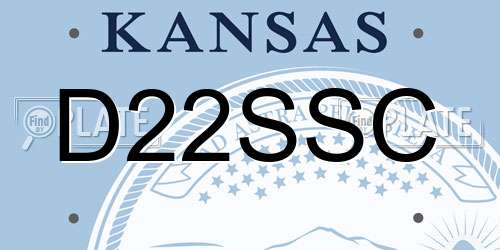 D22SSC Kansas License Plate