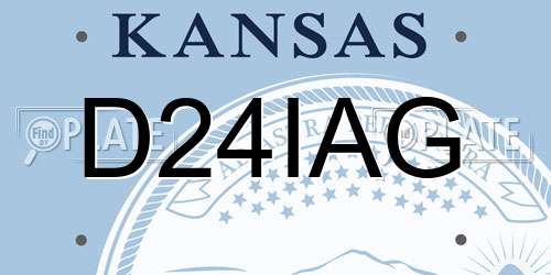 D24IAG Kansas License Plate