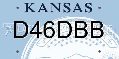 D46DBB Kansas License Plate