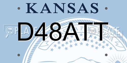 D48ATT Kansas License Plate