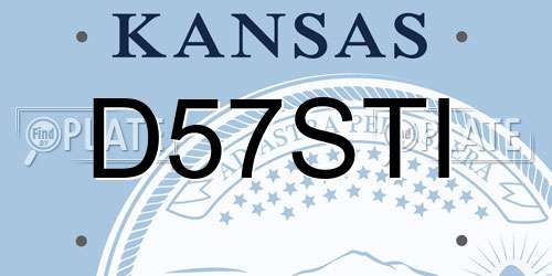 D57STI Kansas License Plate