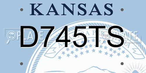 D745TS Kansas License Plate