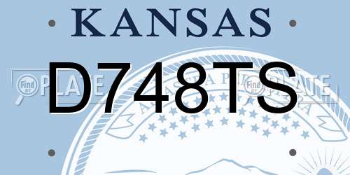 D748TS Kansas License Plate