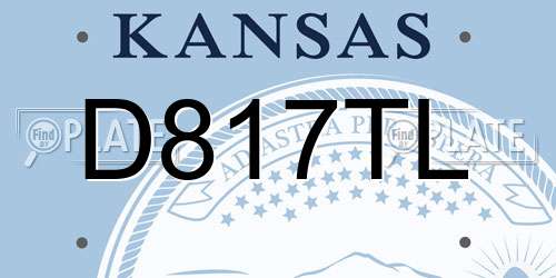 D817TL Kansas License Plate