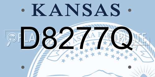 D8277Q Kansas License Plate