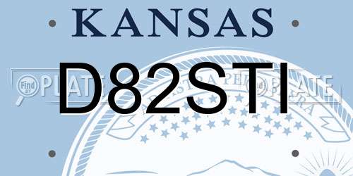 D82STI Kansas License Plate