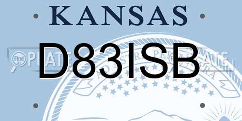 D83ISB Kansas License Plate