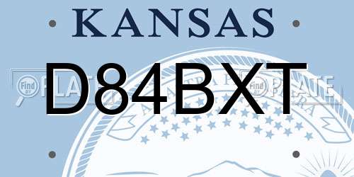 D84BXT Kansas License Plate