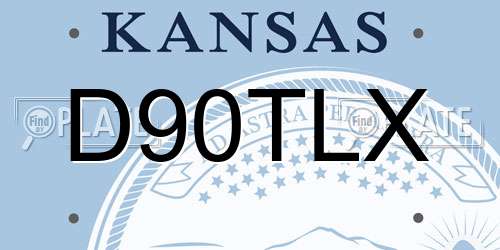 D90TLX Kansas License Plate