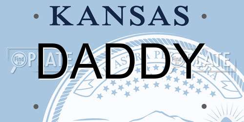 DADDY Kansas License Plate
