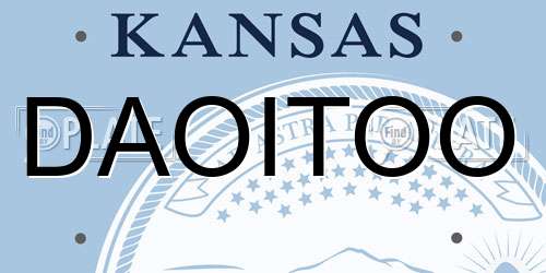 DAOITOO Kansas License Plate