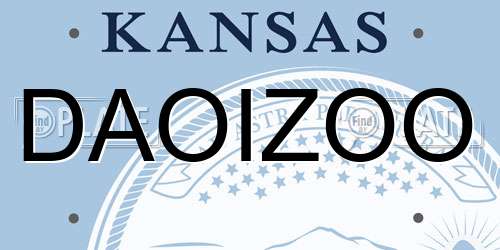 DAOIZOO Kansas License Plate