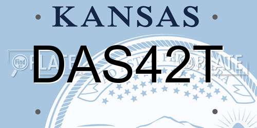 DAS42T Kansas License Plate