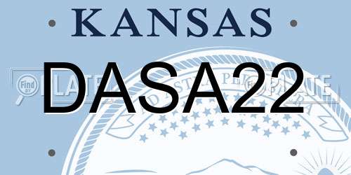 DASA22 Kansas License Plate
