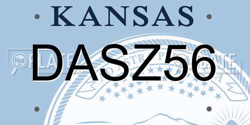 DASZ56 Kansas License Plate