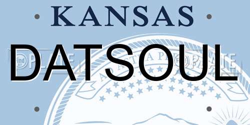 DATSOUL Kansas License Plate