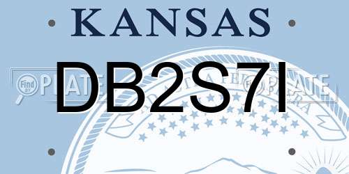 DB2S7I Kansas License Plate