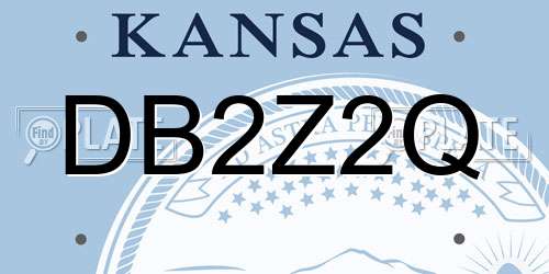 DB2Z2Q Kansas License Plate