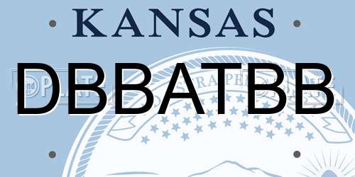 DBBATBB Kansas License Plate