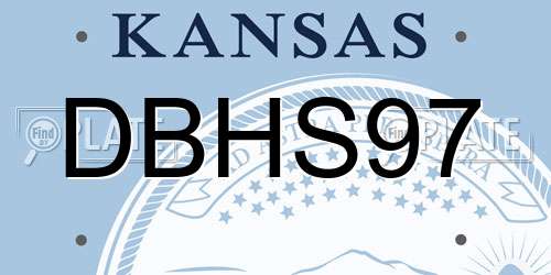 DBHS97 Kansas License Plate