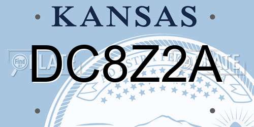 DC8Z2A Kansas License Plate