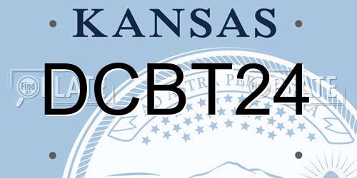 DCBT24 Kansas License Plate