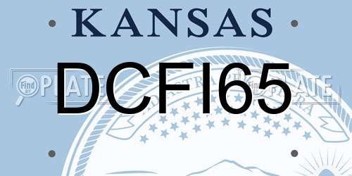 DCFI65 Kansas License Plate
