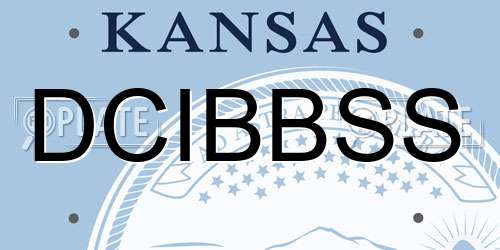 DCIBBSS Kansas License Plate