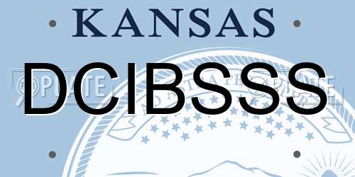 DCIBSSS Kansas License Plate