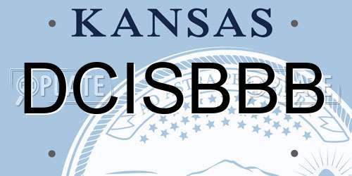 DCISBBB Kansas License Plate