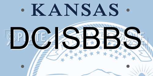 DCISBBS Kansas License Plate