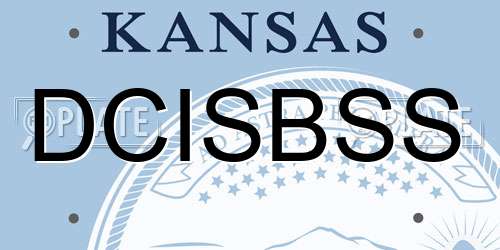 DCISBSS Kansas License Plate