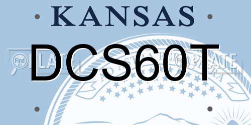 DCS60T Kansas License Plate